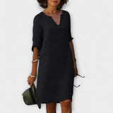 Ellyse - Vestido de Verão Elegante com Decote em V