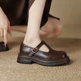 Mary Janes - Sapato de Couro Elegante