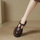 Mary Janes - Sapato de Couro Elegante