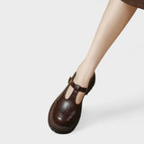 Mary Janes - Sapato de Couro Elegante