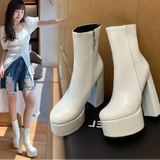 Carina - Botas com super plataforma alta para charme e autoconfiança