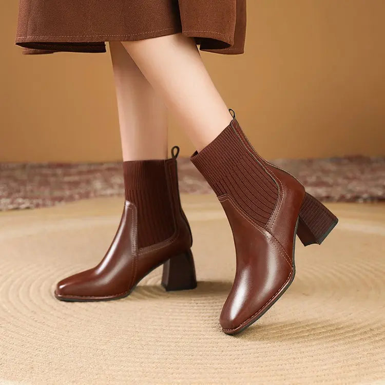 Cátia - Botas Elegantes de Plataforma
