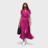 Ulrike | Vestido envolvente com estampa floral e cinto