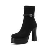 Janete - Botas de Plataforma Luxuosas com Conforto e Estilo em Cada Passo