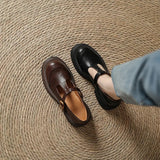 Mary Janes - Sapato de Couro Elegante