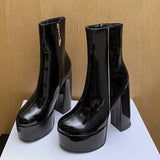 Carina - Botas com super plataforma alta para charme e autoconfiança