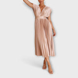 Maria - Vestido Plissado Elegante