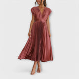 Maria - Vestido Plissado Elegante