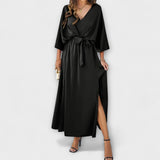 Sabrina - Max vestido com decote em V
