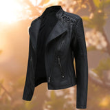 Sylvia | Jaqueta de Couro em Corte Biker