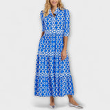 Juliette - Vestido Midi com Padrão de Correntes