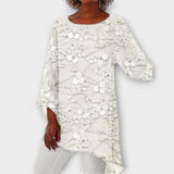 Harper - Blusa com impressão floral em cristal