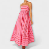 Svea - Maxi-Vestido em Bare Bloom