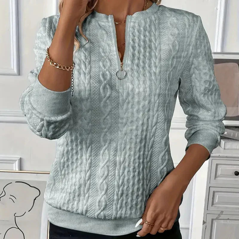 LUCIA I Pullover com fecho éclair