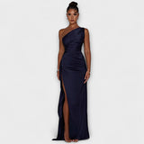 Vestido Maxi de Um Ombro
