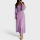 Jocelyn - Vestido de Malha Elegante com Detalhe na Cintura