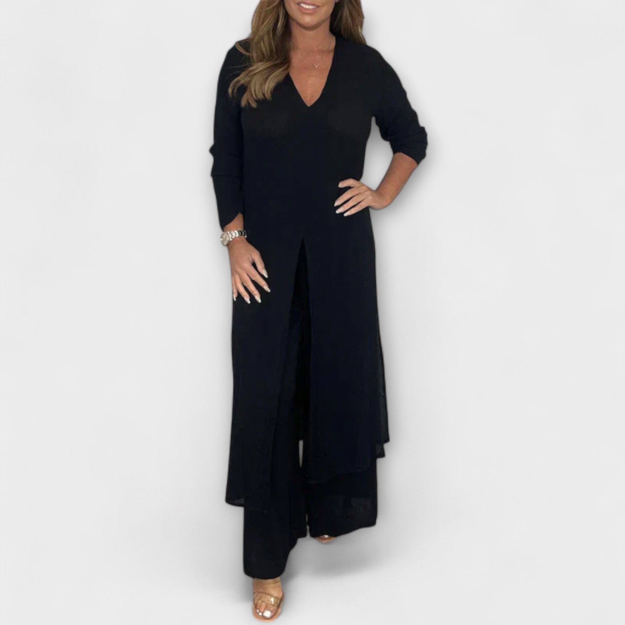 Conjunto de 2 peças estiloso para senhora