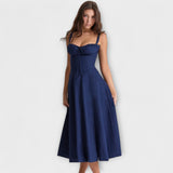 Zipporas - Vestido Bustier Ajustado com Estampa Moderna de Flores de Primavera