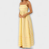 Svea - Maxi-Vestido em Bare Bloom