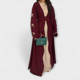 Jasmin - Conjunto de Cardigan e Vestido Elegante com Detalhes em Laço