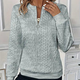 LUCIA I Pullover com fecho éclair