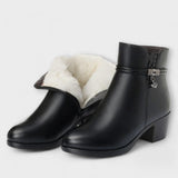 Frederika - Botas de Inverno Elegantes com Fecho