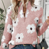 BLOOM | Pullover com gola de fecho éclair