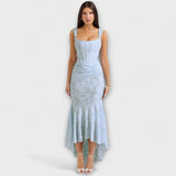 Renske - Vestido Longo com Corset Elegante e Refinado