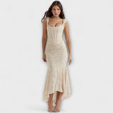 Renske - Vestido Longo com Corset Elegante e Refinado