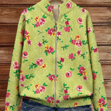 Dagmar™ | Cardigan com Flores em Lima