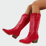 Botas Western elegantes, bordadas