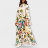 Lisa - Elegante Maxivestido com estampa floral e design fluido