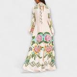 Lisa - Elegante Maxivestido com estampa floral e design fluido