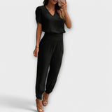 Irmelinda - Conjunto Elegante de Blusa e Calças