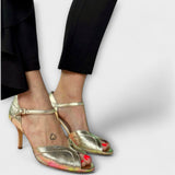 Maria - Saltos Stiletto Dourados