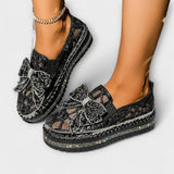 Rue – Sapatilha com Laço de Strass