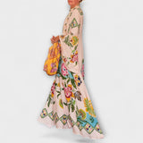 Lisa - Elegante Maxivestido com estampa floral e design fluido