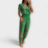 Irmelinda - Conjunto Elegante de Blusa e Calças