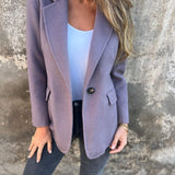 ROSIE | Casaco Casual com Mangas Longas e Lapela
