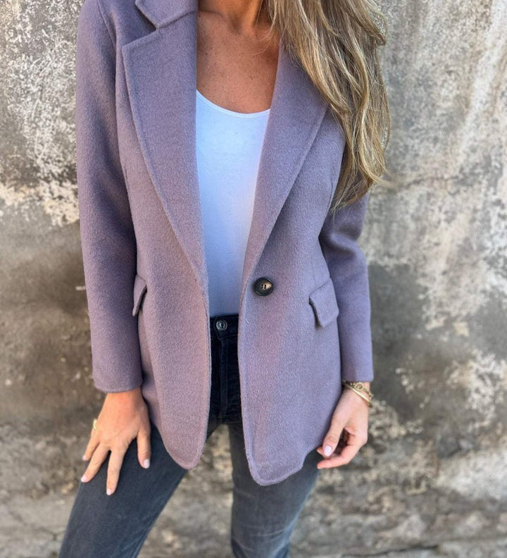 ROSIE | Casaco Casual com Mangas Longas e Lapela