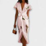 Vestido Satin Wrap