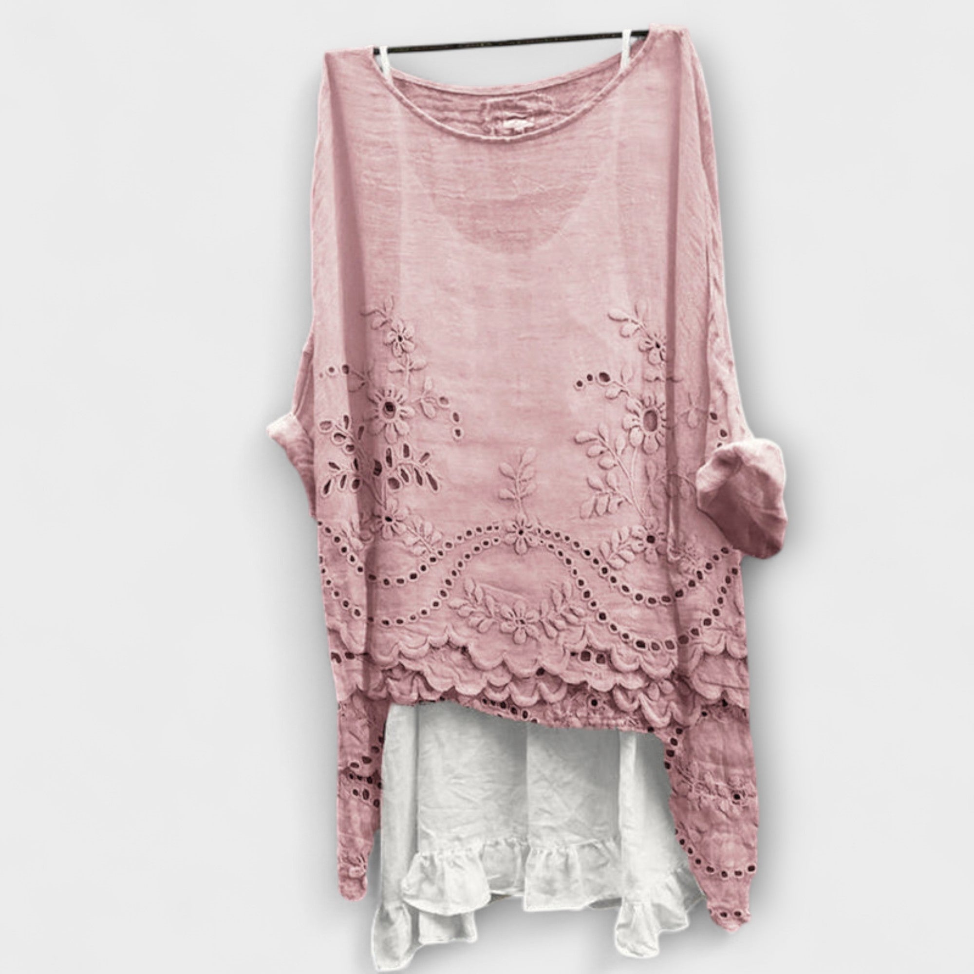 Ella - Blusa com bainha dupla