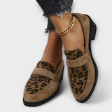 Karla - Sapatos Elegantes para Senhora com Padrão de Leopardo