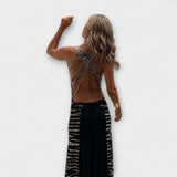 Livia - Vestido Maxi com Tie-Dye Céu Estrelado