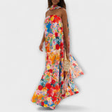 Harlow - Vestido Maxi Floral Off-Shoulder