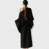 Dana - Vestido Kimono em Linho e Algodão