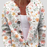 Greta™ | Cardigan com Ramos de Flores
