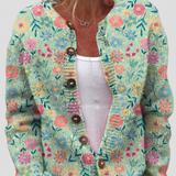 Monika™ | Cardigan com flores delicadas