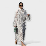 Yelira - Elegante Vestido Branco de Renda