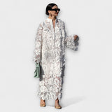 Yelira - Elegante Vestido Branco de Renda
